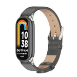 Cinturino per orologio in pelle PU in microfibra Mijobs, For Xiaomi Smart Band 10 / 9 / 8