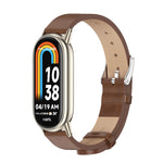 Cinturino per orologio in pelle PU in microfibra Mijobs, For Xiaomi Smart Band 10 / 9 / 8