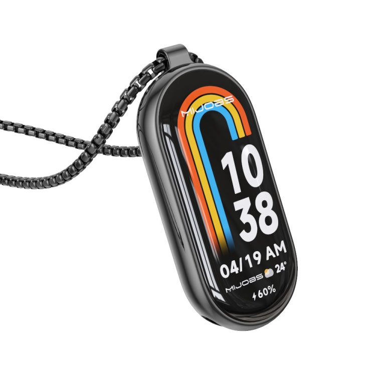 Collana con orologio in acciaio inossidabile con ciondolo in metallo Mijobs, For Xiaomi Smart Band 10 / 9 / 8