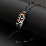 Collana con orologio in acciaio inossidabile con ciondolo in metallo Mijobs, For Xiaomi Smart Band 10 / 9 / 8