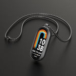Collana con orologio in acciaio inossidabile con ciondolo in metallo Mijobs, For Xiaomi Smart Band 10 / 9 / 8