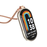 Collana con orologio in acciaio inossidabile con ciondolo in metallo Mijobs, For Xiaomi Smart Band 10 / 9 / 8