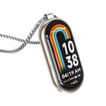 Collana con orologio in acciaio inossidabile con ciondolo in metallo Mijobs, For Xiaomi Smart Band 10 / 9 / 8