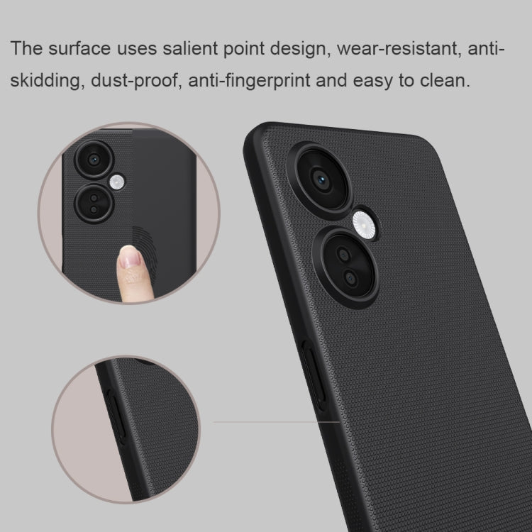 NILLKIN Custodia per telefono per PC smerigliata, For OnePlus Nord CE 3 Lite