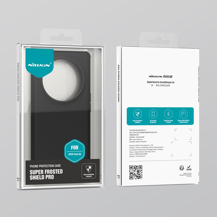 NILLKIN Frosted Shield Pro PC + custodia per telefono in TPU, For OPPO Find X6 Pro, For OPPO Find X7 Ultra, For OPPO Find X6