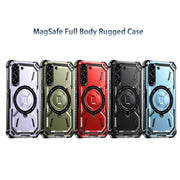 Custodia TPU con supporto magnetico MagSafe per Galaxy S22