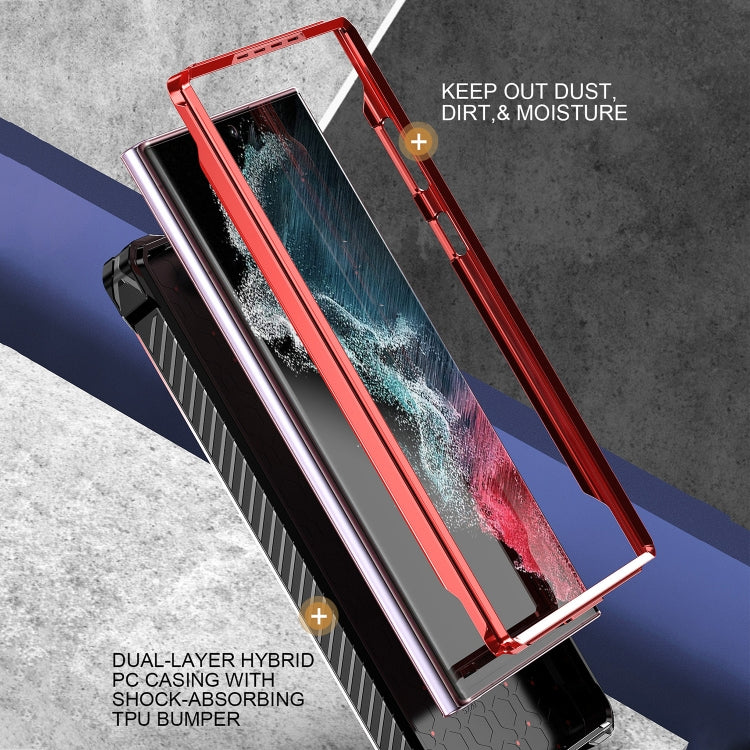 Custodia TPU con supporto magnetico MagSafe Galaxy S22 Ultra