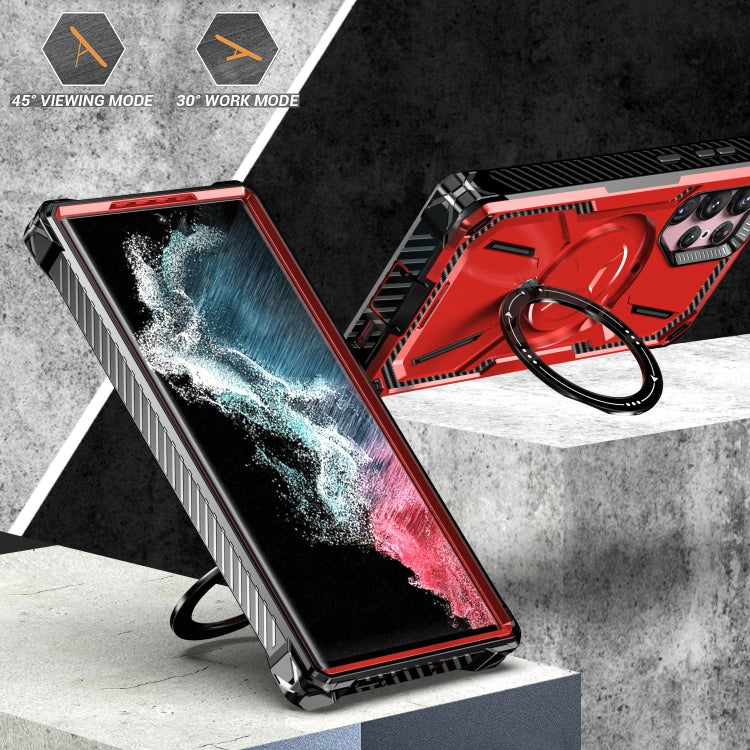 Custodia TPU con supporto magnetico MagSafe Galaxy S22 Ultra