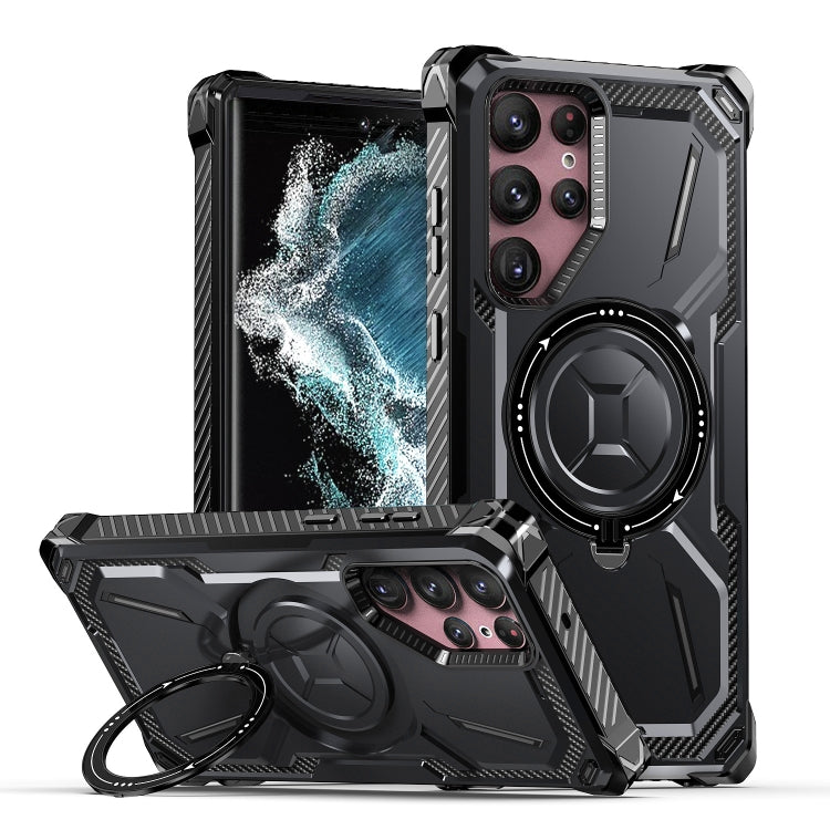 Custodia TPU con supporto magnetico MagSafe Galaxy S22 Ultra