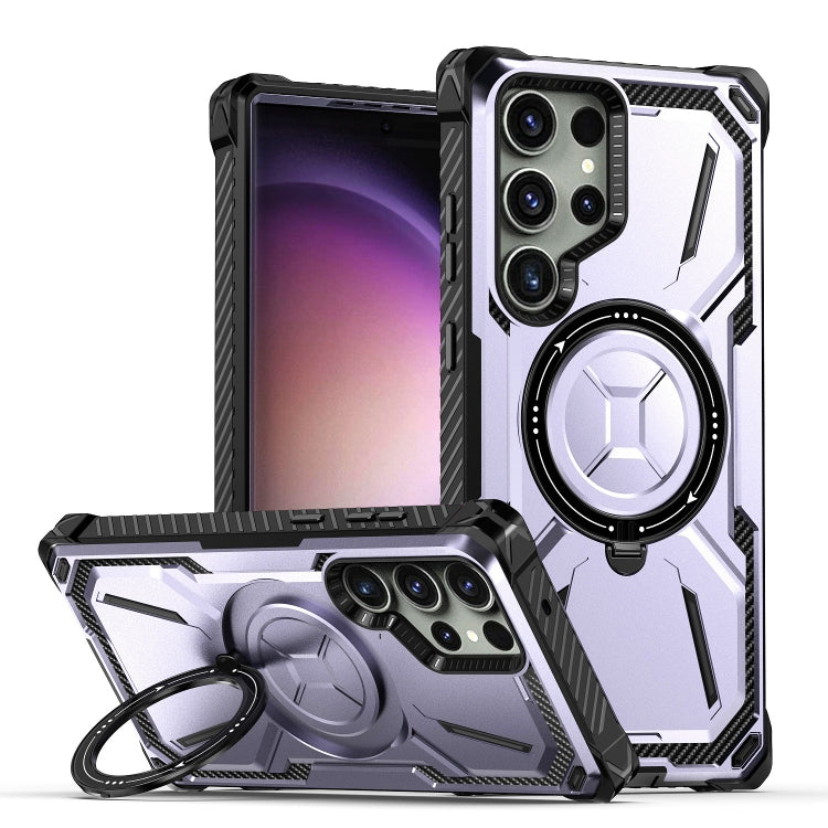 Custodia TPU con supporto magnetico MagSafe per Galaxy S22