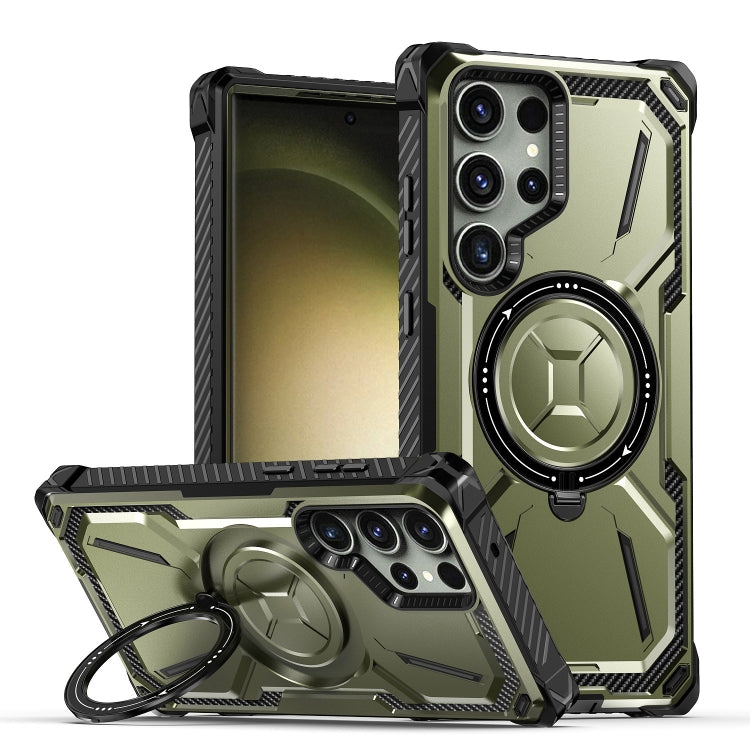 Custodia TPU con supporto magnetico MagSafe per Galaxy S22