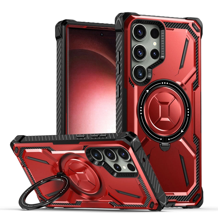 Custodia TPU con supporto magnetico MagSafe per Galaxy S22