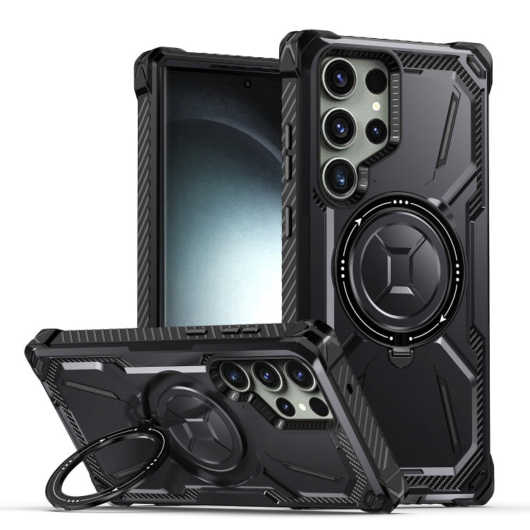 Custodia TPU con supporto magnetico MagSafe per Galaxy S22