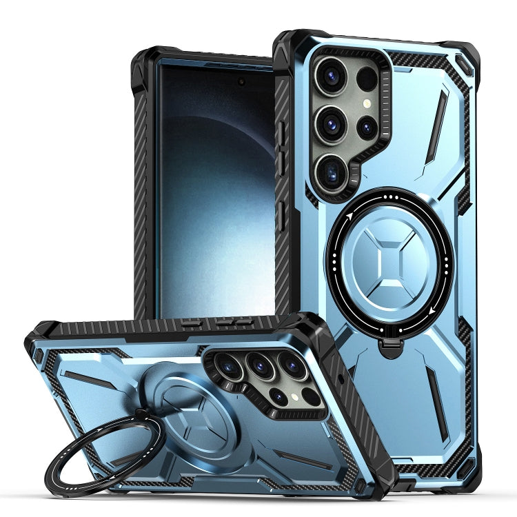 Custodia TPU con supporto magnetico MagSafe per Galaxy S22