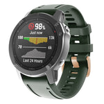 Cinturino in silicone con fibbia in oro rosa da 20 mm, For Garmin Fenix 7S / 6S Pro / 5S Plus