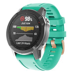 Cinturino in silicone con fibbia in oro rosa da 20 mm, For Garmin Fenix 7S / 6S Pro / 5S Plus