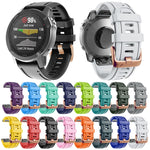 Cinturino in silicone con fibbia in oro rosa da 20 mm, For Garmin Fenix 7S / 6S Pro / 5S Plus