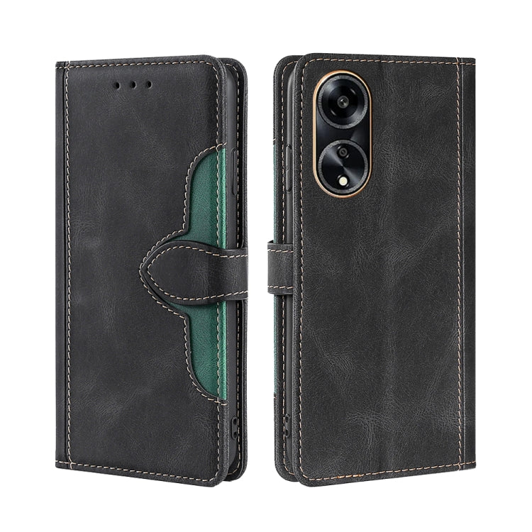 Custodia per telefono in pelle con fibbia magnetica Skin Feel, For OPPO A1 5G