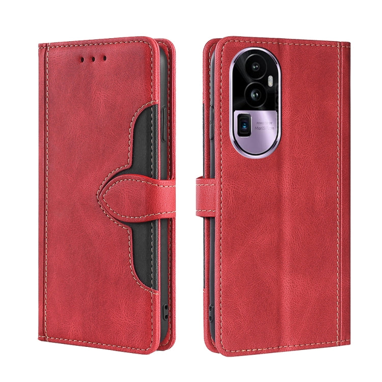 Custodia per telefono in pelle con fibbia magnetica Skin Feel, For OPPO A60 4G Global, For OPPO A3 Pro, For OPPO Reno11 F 5G, For OPPO Find X7 5G, For OPPO Find X7 Ultra 5G, For OPPO Reno10 Pro+ 5G