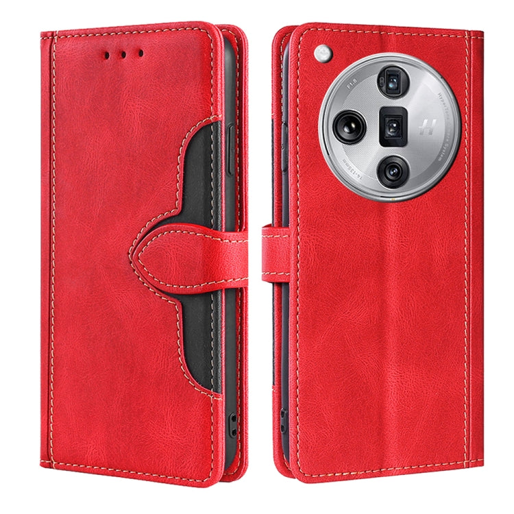 Custodia per telefono in pelle con fibbia magnetica Skin Feel, For OPPO A60 4G Global, For OPPO A3 Pro, For OPPO Reno11 F 5G, For OPPO Find X7 5G, For OPPO Find X7 Ultra 5G, For OPPO Reno10 Pro+ 5G