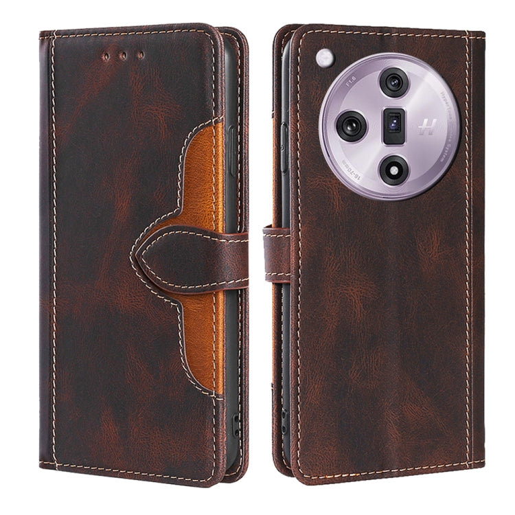 Custodia per telefono in pelle con fibbia magnetica Skin Feel, For OPPO A60 4G Global, For OPPO A3 Pro, For OPPO Reno11 F 5G, For OPPO Find X7 5G, For OPPO Find X7 Ultra 5G, For OPPO Reno10 Pro+ 5G