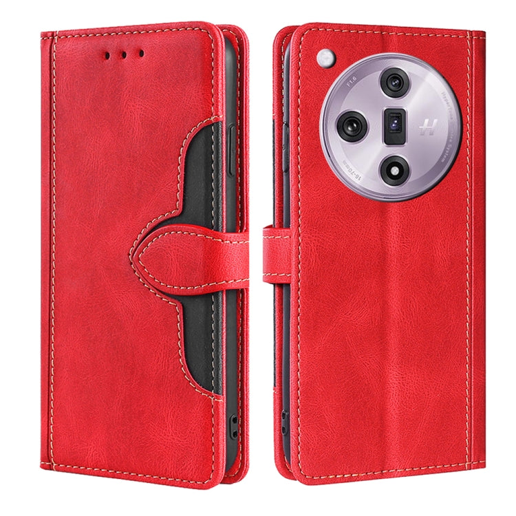 Custodia per telefono in pelle con fibbia magnetica Skin Feel, For OPPO A60 4G Global, For OPPO A3 Pro, For OPPO Reno11 F 5G, For OPPO Find X7 5G, For OPPO Find X7 Ultra 5G, For OPPO Reno10 Pro+ 5G