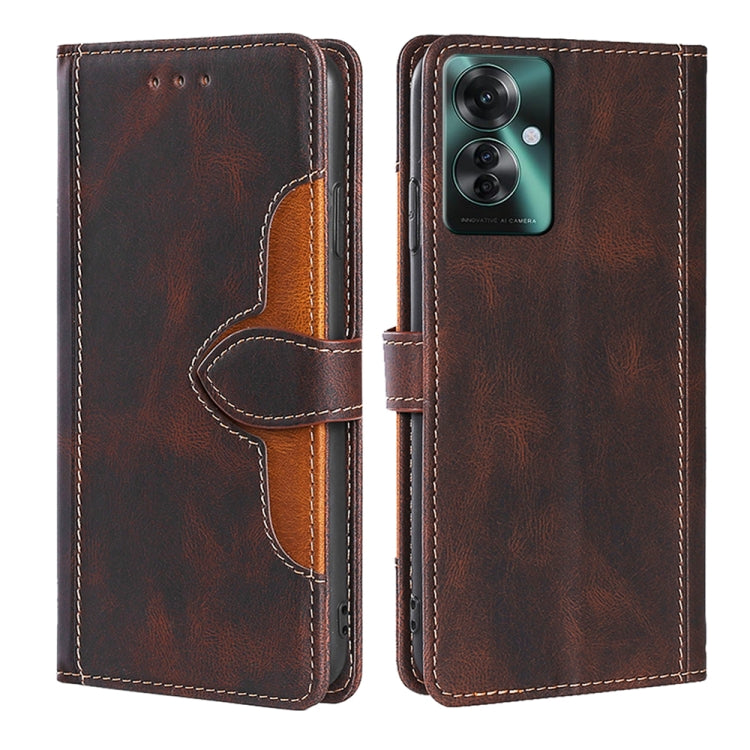 Custodia per telefono in pelle con fibbia magnetica Skin Feel, For OPPO A60 4G Global, For OPPO A3 Pro, For OPPO Reno11 F 5G, For OPPO Find X7 5G, For OPPO Find X7 Ultra 5G, For OPPO Reno10 Pro+ 5G