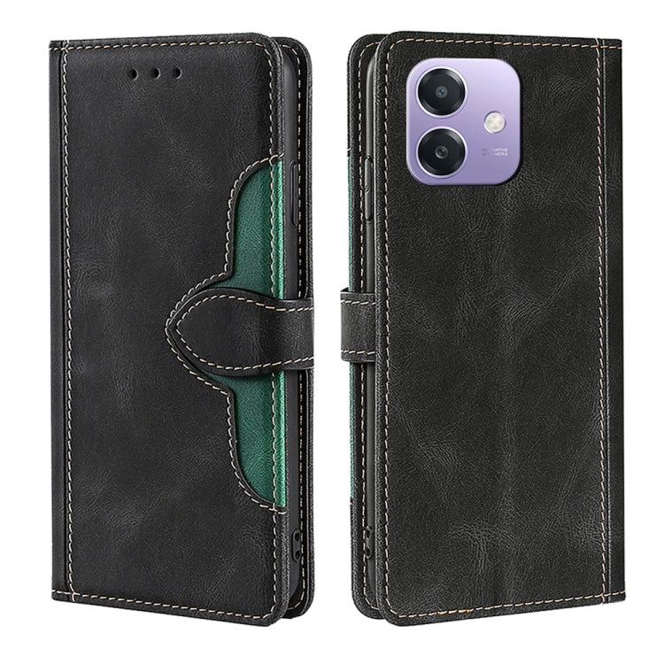 Custodia per telefono in pelle con fibbia magnetica Skin Feel, For OPPO A5 Pro 5G Global, For OPPO Reno13 F 5G / 4G, For OPPO A3 5G India, For OPPO Reno12 F 5G, For OPPO A3 Pro 5G India, For OPPO Reno12 5G Global