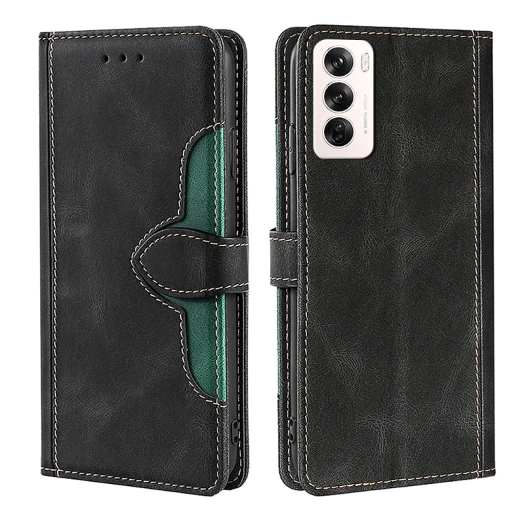 Custodia per telefono in pelle con fibbia magnetica Skin Feel, For OPPO A5 Pro 5G Global, For OPPO Reno13 F 5G / 4G, For OPPO A3 5G India, For OPPO Reno12 F 5G, For OPPO A3 Pro 5G India, For OPPO Reno12 5G Global