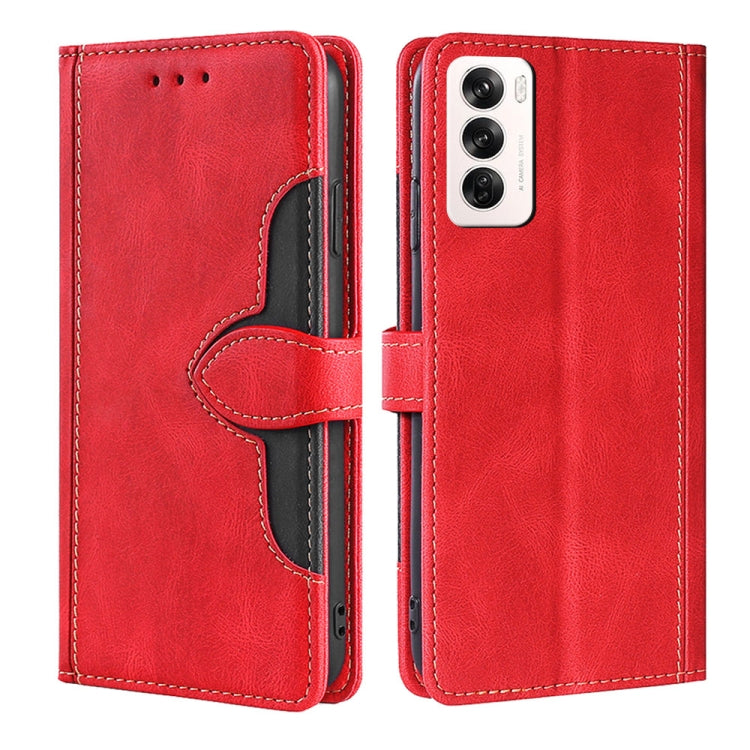 Custodia per telefono in pelle con fibbia magnetica Skin Feel, For OPPO A5 Pro 5G Global, For OPPO Reno13 F 5G / 4G, For OPPO A3 5G India, For OPPO Reno12 F 5G, For OPPO A3 Pro 5G India, For OPPO Reno12 5G Global