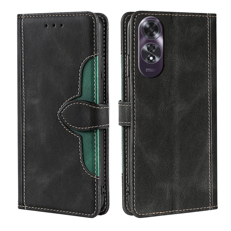 Custodia per telefono in pelle con fibbia magnetica Skin Feel, For OPPO A60 4G Global, For OPPO A3 Pro, For OPPO Reno11 F 5G, For OPPO Find X7 5G, For OPPO Find X7 Ultra 5G, For OPPO Reno10 Pro+ 5G