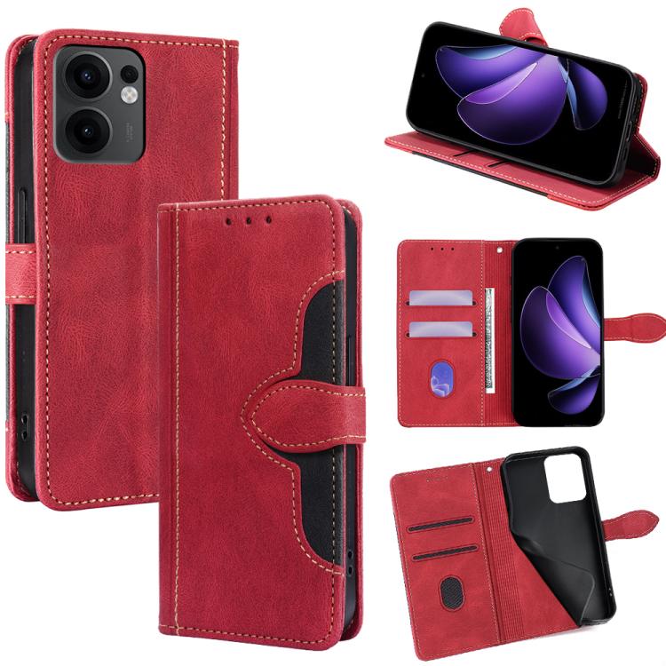 Custodia per telefono in pelle con fibbia magnetica Skin Feel, For OPPO A5 Pro 5G Global, For OPPO Reno13 F 5G / 4G, For OPPO A3 5G India, For OPPO Reno12 F 5G, For OPPO A3 Pro 5G India, For OPPO Reno12 5G Global