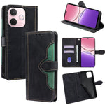 Custodia per telefono in pelle con fibbia magnetica Skin Feel, For OPPO A5 Pro 5G Global, For OPPO Reno13 F 5G / 4G, For OPPO A3 5G India, For OPPO Reno12 F 5G, For OPPO A3 Pro 5G India, For OPPO Reno12 5G Global