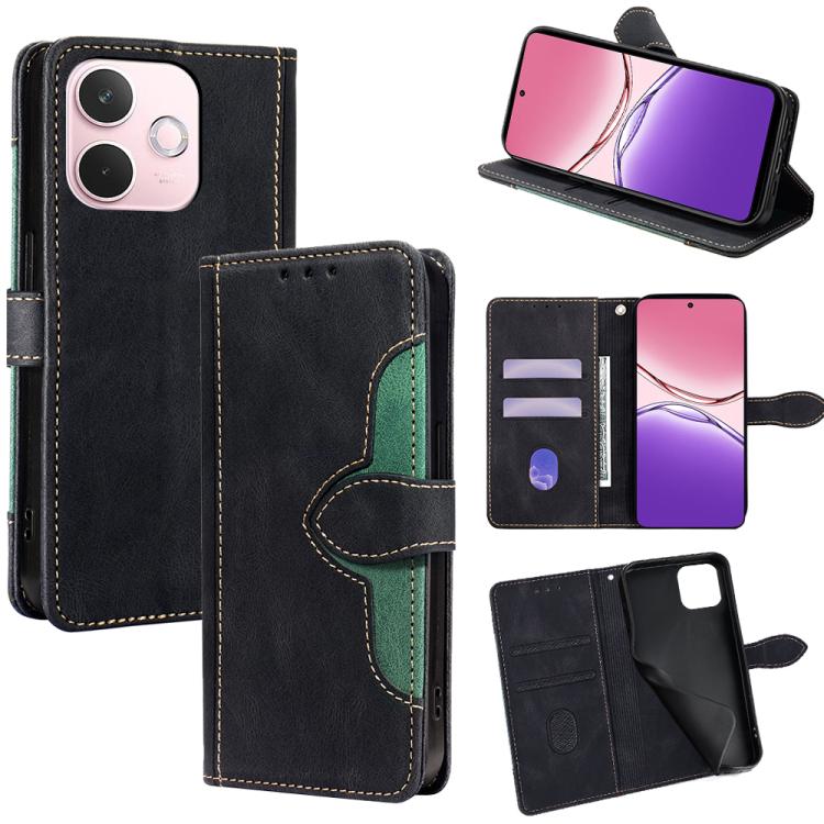 Custodia per telefono in pelle con fibbia magnetica Skin Feel, For OPPO A5 Pro 5G Global, For OPPO Reno13 F 5G / 4G, For OPPO A3 5G India, For OPPO Reno12 F 5G, For OPPO A3 Pro 5G India, For OPPO Reno12 5G Global