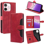 Custodia per telefono in pelle con fibbia magnetica Skin Feel, For OPPO A5 Pro 5G Global, For OPPO Reno13 F 5G / 4G, For OPPO A3 5G India, For OPPO Reno12 F 5G, For OPPO A3 Pro 5G India, For OPPO Reno12 5G Global