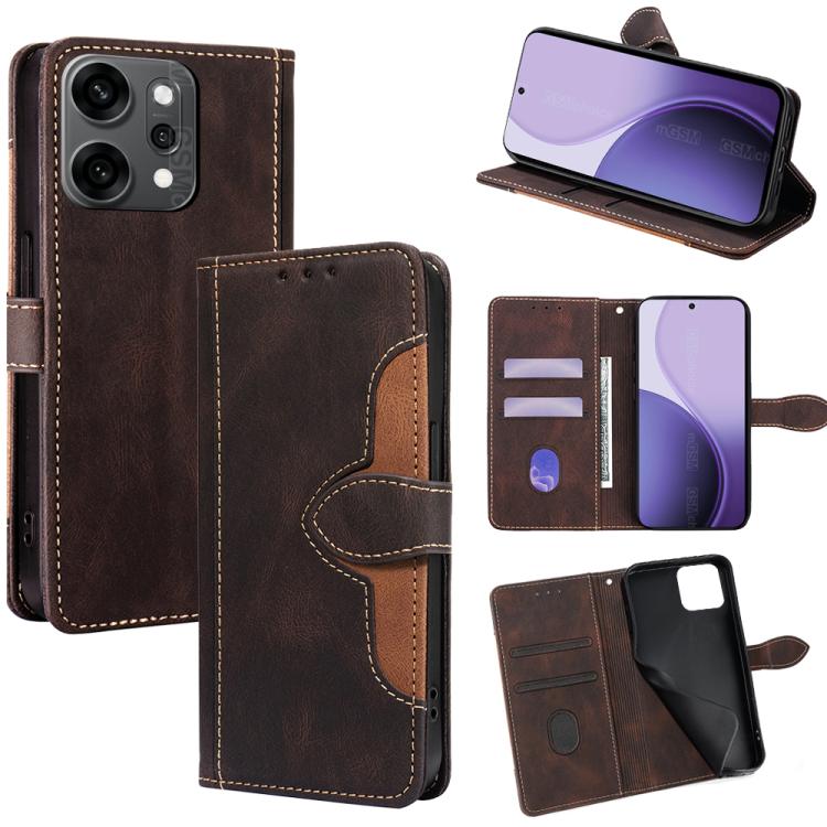 Custodia per telefono in pelle con fibbia magnetica Skin Feel, For OPPO A5 5G 2025 Global, For OPPO Reno14 Pro 5G Global, For OPPO Find X8s+ 5G, For OPPO Find X8s 5G, For OPPO Find X8 Ultra 5G, For OPPO F29 5G Global