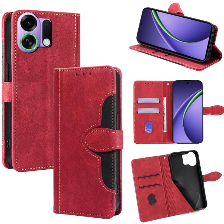 Custodia per telefono in pelle con fibbia magnetica Skin Feel, For OPPO Find X9 5G, For OPPO F31 5G, For OPPO Find X9 Pro 5G, For OPPO K13 Turbo Pro 5G, For OPPO Reno14 F 5G, For OPPO A5x 5G Global