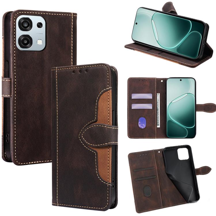 Custodia per telefono in pelle con fibbia magnetica Skin Feel, For OPPO Find X9 5G, For OPPO F31 5G, For OPPO Find X9 Pro 5G, For OPPO K13 Turbo Pro 5G, For OPPO Reno14 F 5G, For OPPO A5x 5G Global