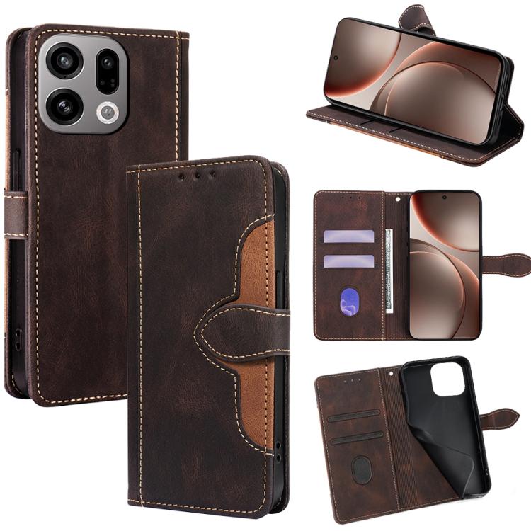 Custodia per telefono in pelle con fibbia magnetica Skin Feel, For OPPO Find X9 5G, For OPPO F31 5G, For OPPO Find X9 Pro 5G, For OPPO K13 Turbo Pro 5G, For OPPO Reno14 F 5G, For OPPO A5x 5G Global