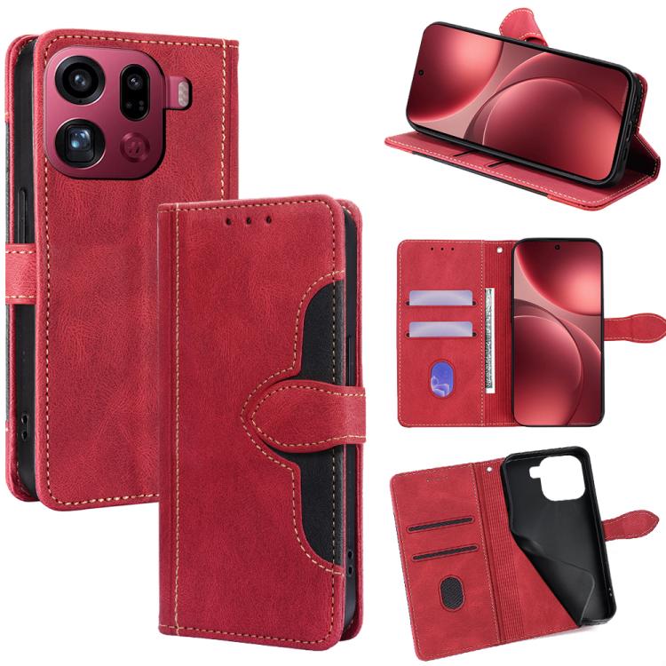 Custodia per telefono in pelle con fibbia magnetica Skin Feel, For OPPO Find X9 5G, For OPPO F31 5G, For OPPO Find X9 Pro 5G, For OPPO K13 Turbo Pro 5G, For OPPO Reno14 F 5G, For OPPO A5x 5G Global
