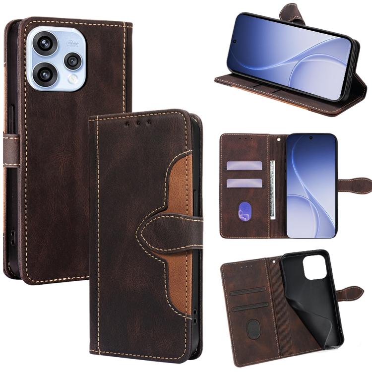Custodia per telefono in pelle con fibbia magnetica Skin Feel, For OPPO Find X9s Pro 5G, For OPPO Find X9 Ultra 5G, For OPPO A6s 4G, For OPPO Reno15 F 5G, For OPPO A6x 4G Global, For OPPO Reno15 5G Global