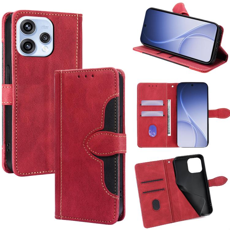 Custodia per telefono in pelle con fibbia magnetica Skin Feel, For OPPO Find X9s Pro 5G, For OPPO Find X9 Ultra 5G, For OPPO A6s 4G, For OPPO Reno15 F 5G, For OPPO A6x 4G Global, For OPPO Reno15 5G Global