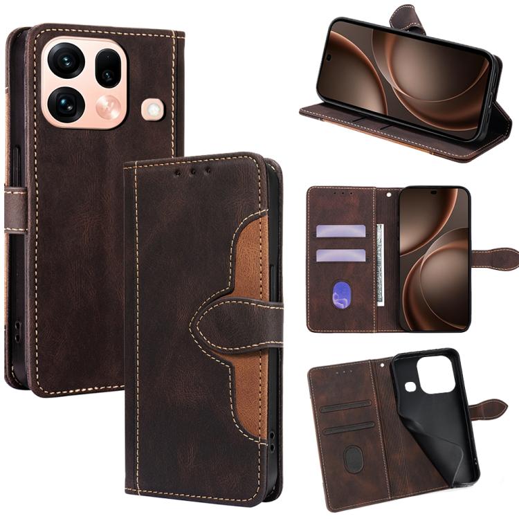 Custodia per telefono in pelle con fibbia magnetica Skin Feel, For OPPO Find X9s Pro 5G, For OPPO Find X9 Ultra 5G, For OPPO A6s 4G, For OPPO Reno15 F 5G, For OPPO A6x 4G Global, For OPPO Reno15 5G Global