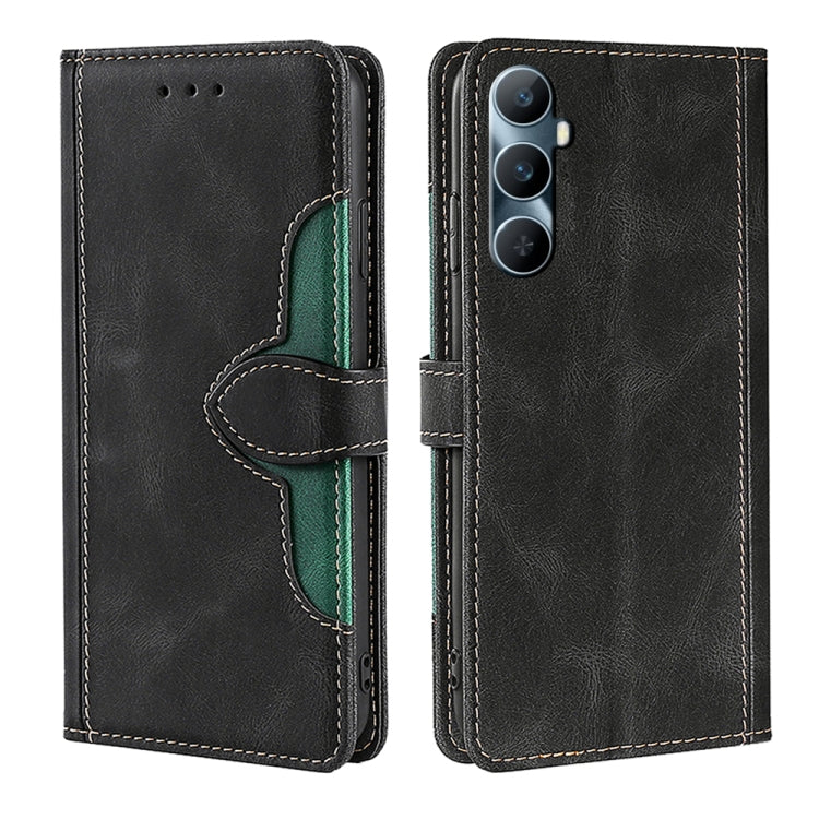Custodia per telefono in pelle con fibbia magnetica Skin Feel, For Realme 12 Pro 5G, For Realme GT5 Pro 5G, For Realme 11 5G, For Realme 11 Pro / 11 Pro+ 5G, For Realme C65 4G, For Realme GT Neo5 SE