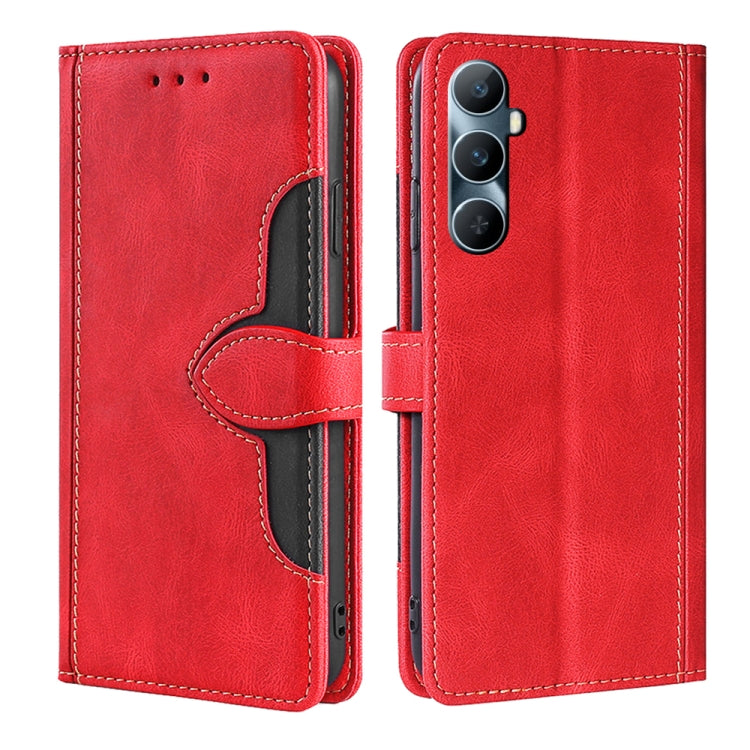 Custodia per telefono in pelle con fibbia magnetica Skin Feel, For Realme 12 Pro 5G, For Realme GT5 Pro 5G, For Realme 11 5G, For Realme 11 Pro / 11 Pro+ 5G, For Realme C65 4G, For Realme GT Neo5 SE
