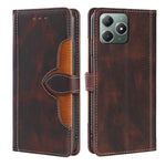 Custodia per telefono in pelle con fibbia magnetica Skin Feel, For Realme C75 4G / 14x 5G Global, For Realme 13 Pro 5G, For Realme C61 4G, For Realme GT Neo6 SE 5G, For Realme 12 5G, For Realme 12+ 5G
