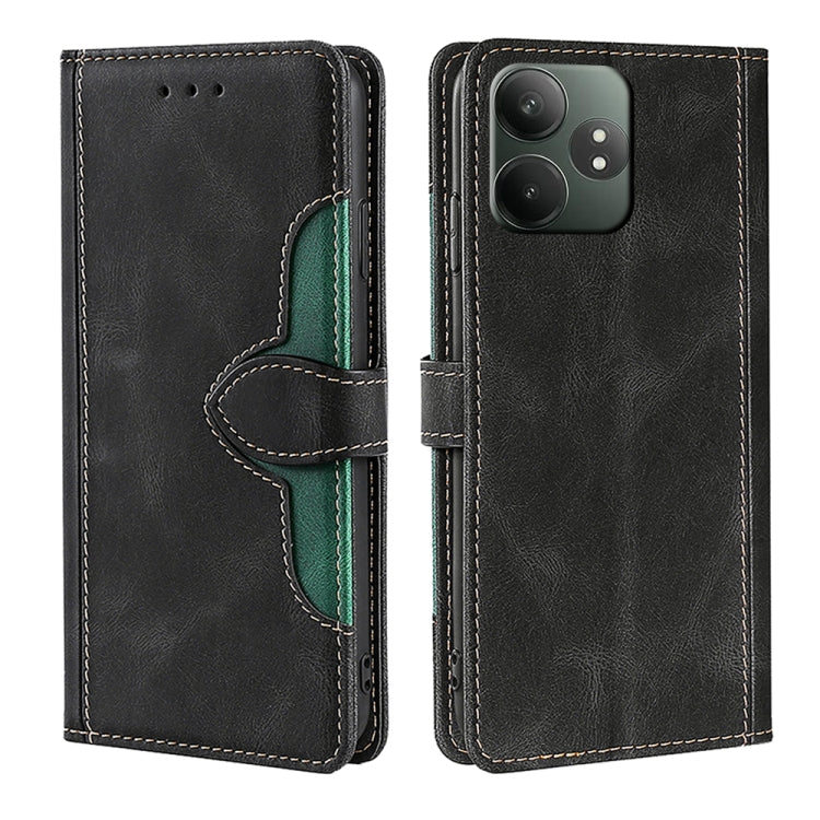 Custodia per telefono in pelle con fibbia magnetica Skin Feel, For Realme C75 4G / 14x 5G Global, For Realme 13 Pro 5G, For Realme C61 4G, For Realme GT Neo6 SE 5G, For Realme 12 5G, For Realme 12+ 5G