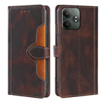 Custodia per telefono in pelle con fibbia magnetica Skin Feel, For Realme C75 4G / 14x 5G Global, For Realme 13 Pro 5G, For Realme C61 4G, For Realme GT Neo6 SE 5G, For Realme 12 5G, For Realme 12+ 5G