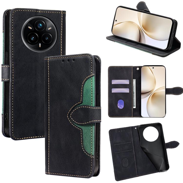 Custodia per telefono in pelle con fibbia magnetica Skin Feel, For Realme GT 7 5G Global, For Realme 14 5G Global, For Realme P3 Ultra 5G, For Realme P3 Pro 5G Global, For Realme 14 Pro+ 5G, For Realme 14 Pro 5G Global