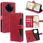 Custodia per telefono in pelle con fibbia magnetica Skin Feel, For Realme GT 7 5G Global, For Realme 14 5G Global, For Realme P3 Ultra 5G, For Realme P3 Pro 5G Global, For Realme 14 Pro+ 5G, For Realme 14 Pro 5G Global